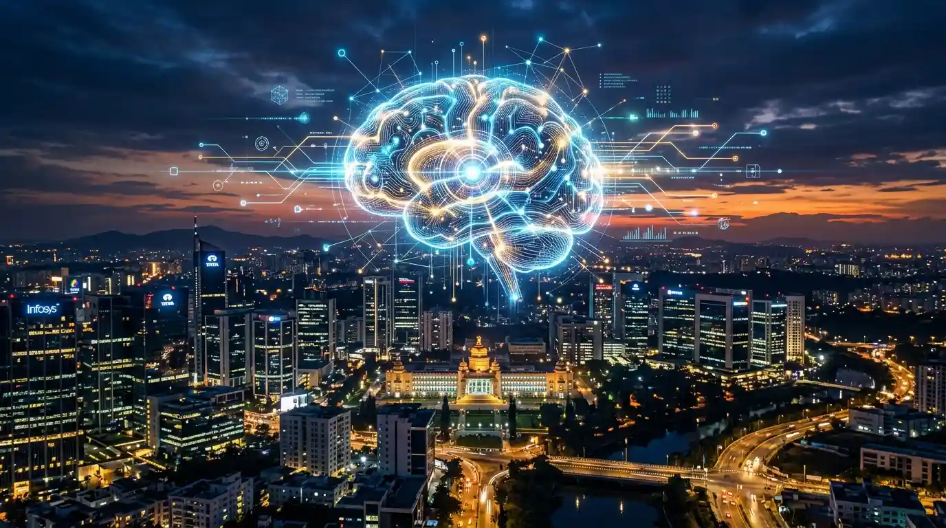 A graphics showing brain