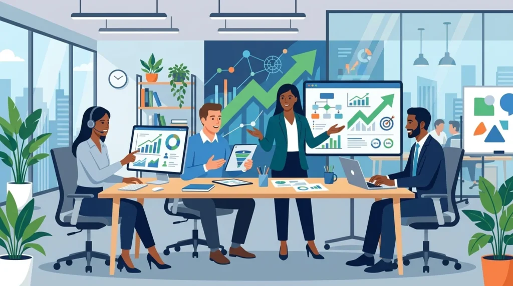 High-impact bilingual remote professionals collaborating in sales development, customer onboarding, growth marketing, and technical support