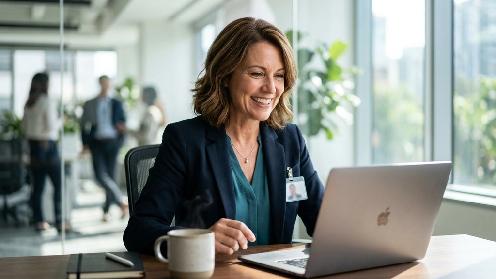 Hiring manager conducting a remote video interview with top-tier international talent