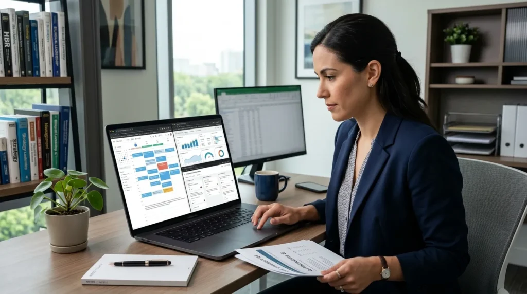 High-caliber executive assistant managing complex digital workflows, calendar architecture, and operational deliverables for remote leadership teams